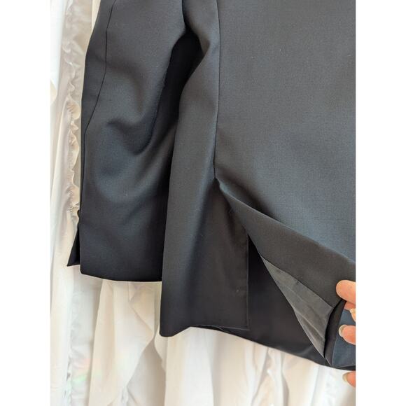 Calvin Klein Tuxedo Jacket 42S 100% Wool 2 Button Notch Lapel Double Vent - Picture 14 of 16